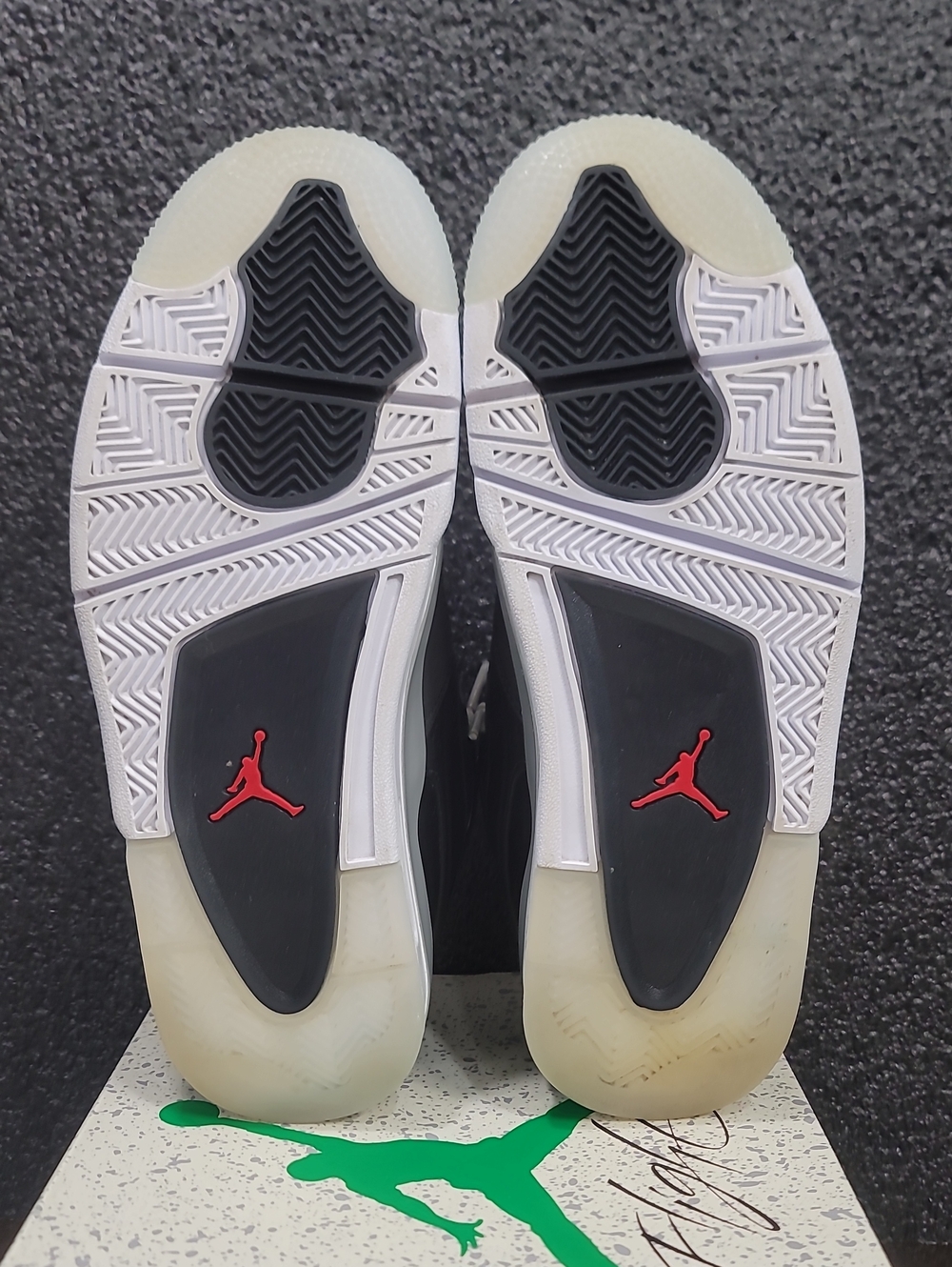 Nike Air Jordan 4 RM Premium "Black Mettalic" Like New Mens 9 Fast Shipping - Picture 8 of 11